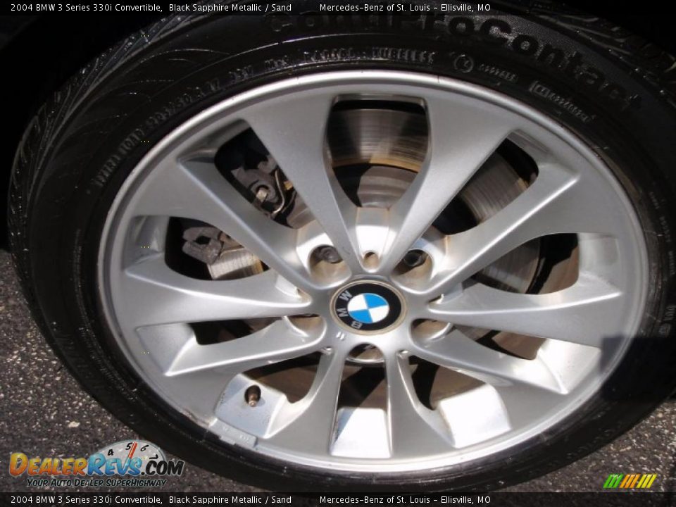 2004 BMW 3 Series 330i Convertible Black Sapphire Metallic / Sand Photo #7