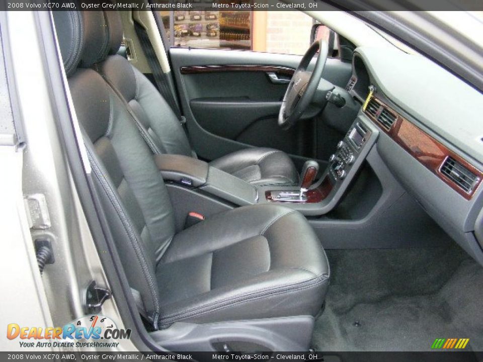 2008 Volvo XC70 AWD Oyster Grey Metallic / Anthracite Black Photo #13