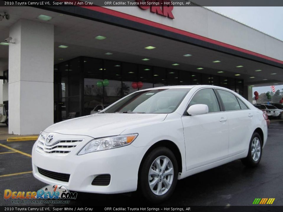 2010 Toyota Camry LE V6 Super White / Ash Gray Photo #1