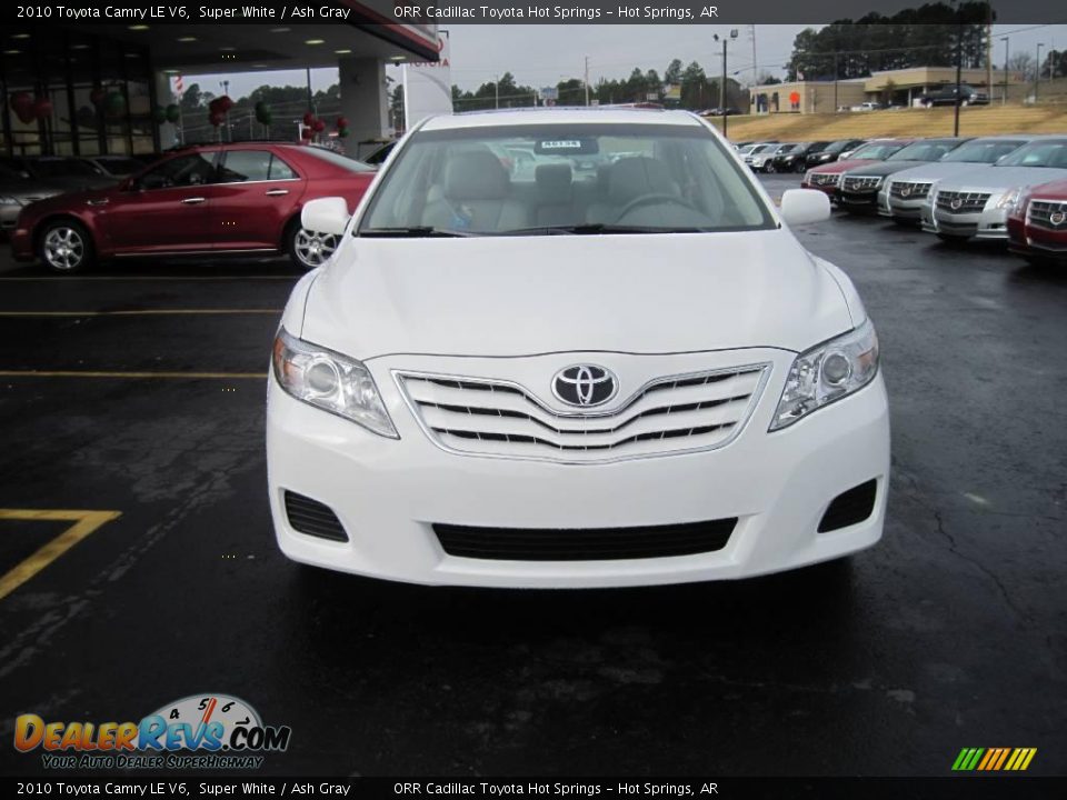 2010 Toyota Camry LE V6 Super White / Ash Gray Photo #3