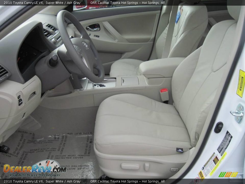 2010 Toyota Camry LE V6 Super White / Ash Gray Photo #6