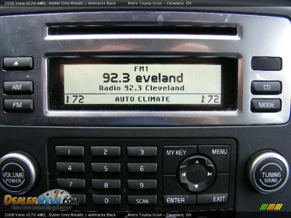 2008 Volvo XC70 AWD Oyster Grey Metallic / Anthracite Black Photo #21