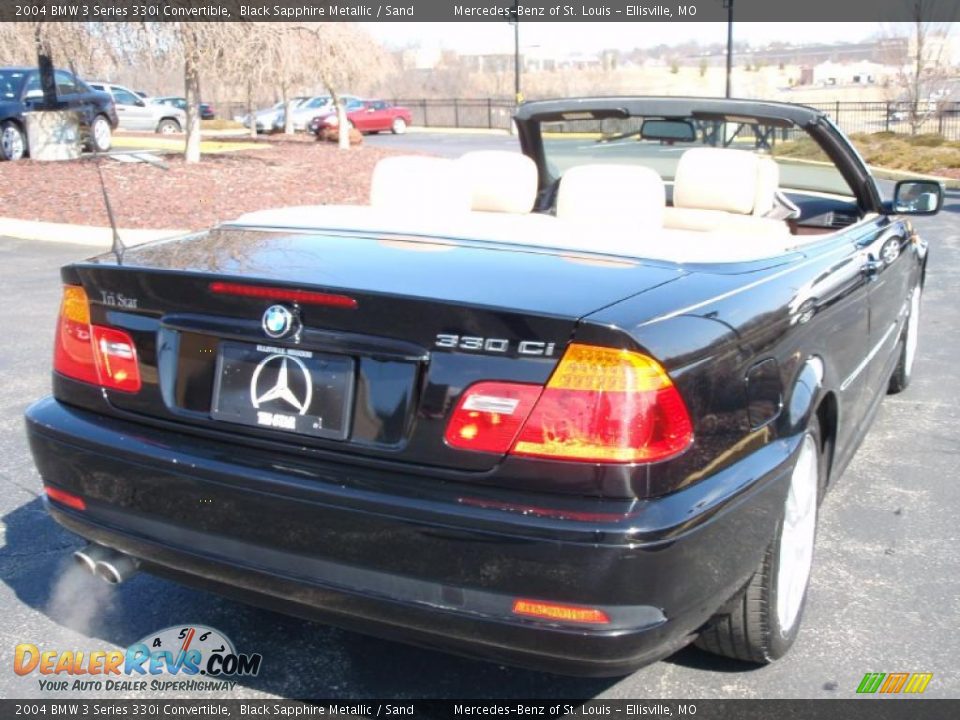 2004 BMW 3 Series 330i Convertible Black Sapphire Metallic / Sand Photo #22