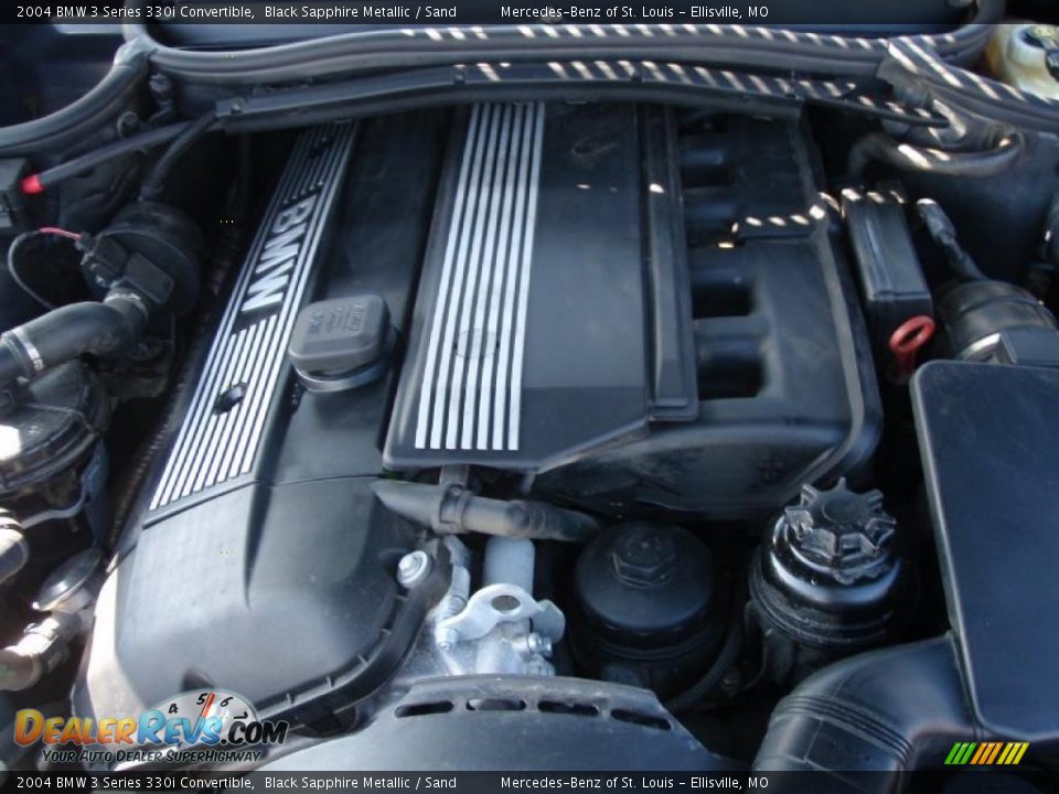 2004 BMW 3 Series 330i Convertible Black Sapphire Metallic / Sand Photo #26