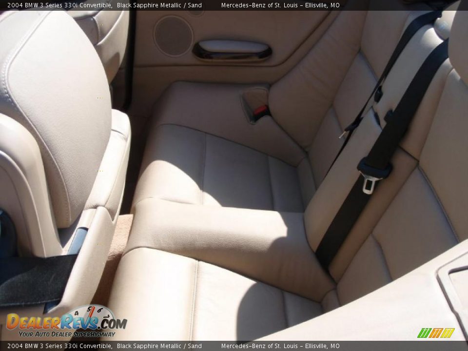 2004 BMW 3 Series 330i Convertible Black Sapphire Metallic / Sand Photo #27
