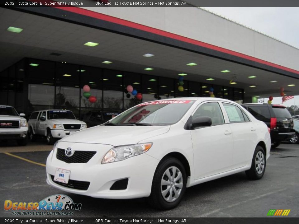 2009 Toyota Corolla Super White / Bisque Photo #1