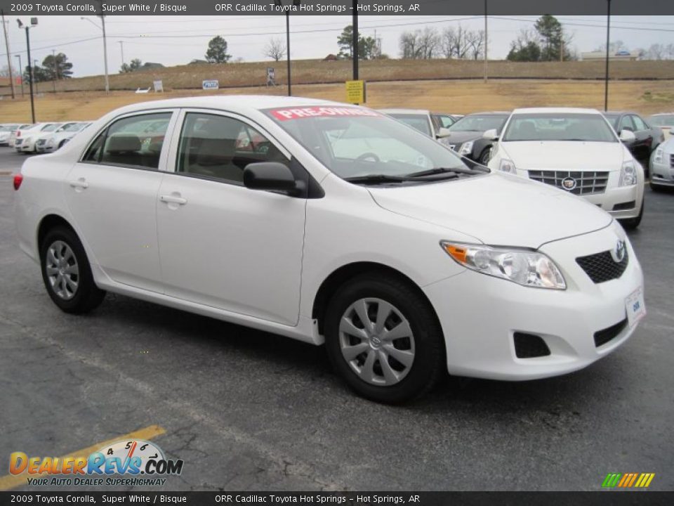 2009 Toyota Corolla Super White / Bisque Photo #2