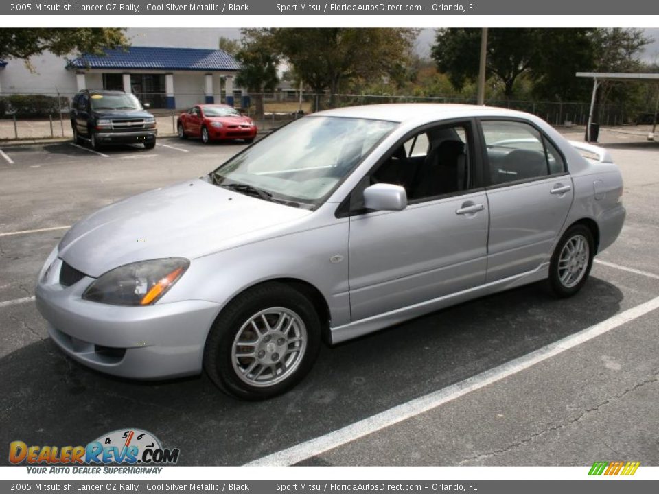 2005 Mitsubishi Lancer OZ Rally Cool Silver Metallic / Black Photo #4