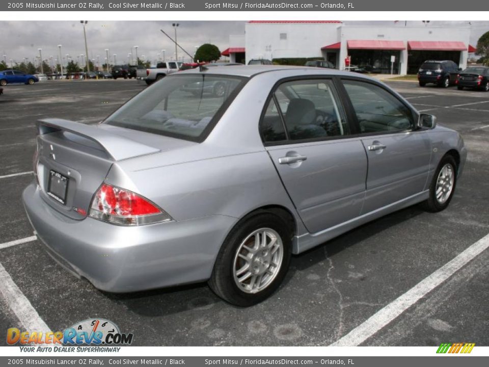 2005 Mitsubishi Lancer OZ Rally Cool Silver Metallic / Black Photo #5