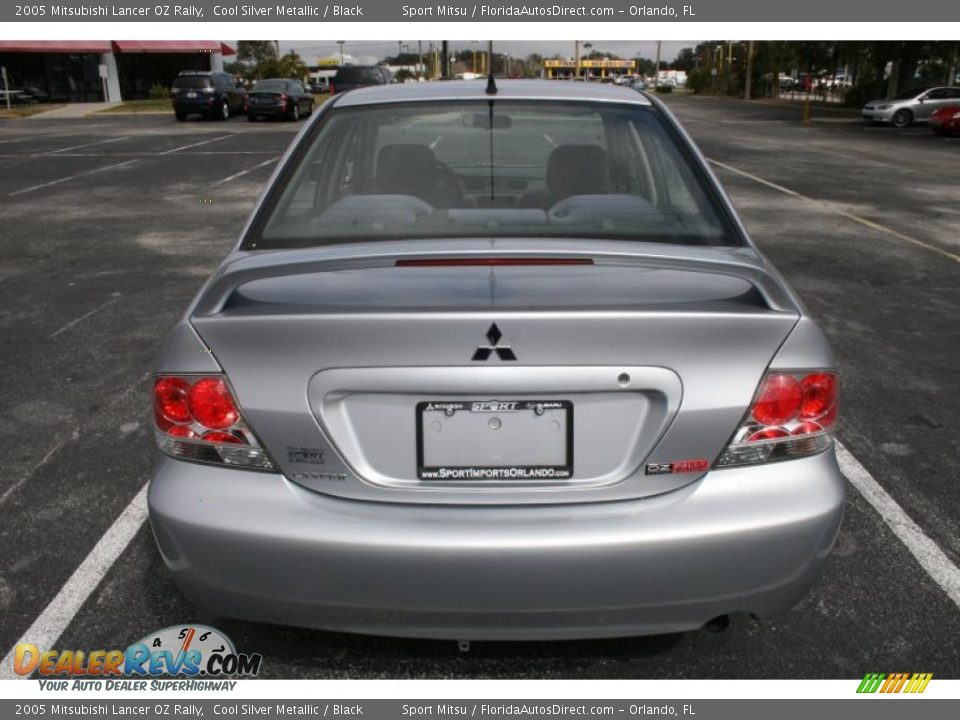 2005 Mitsubishi Lancer OZ Rally Cool Silver Metallic / Black Photo #6