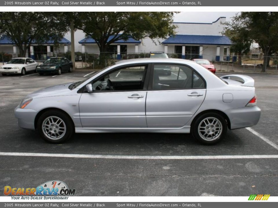 2005 Mitsubishi Lancer OZ Rally Cool Silver Metallic / Black Photo #8