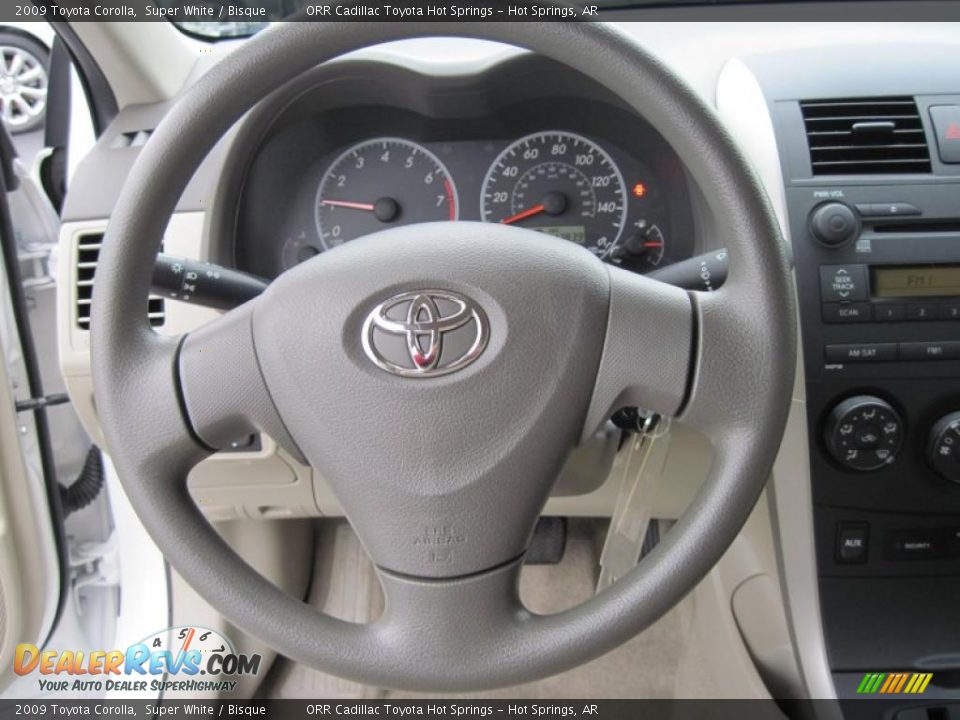 2009 Toyota Corolla Super White / Bisque Photo #11