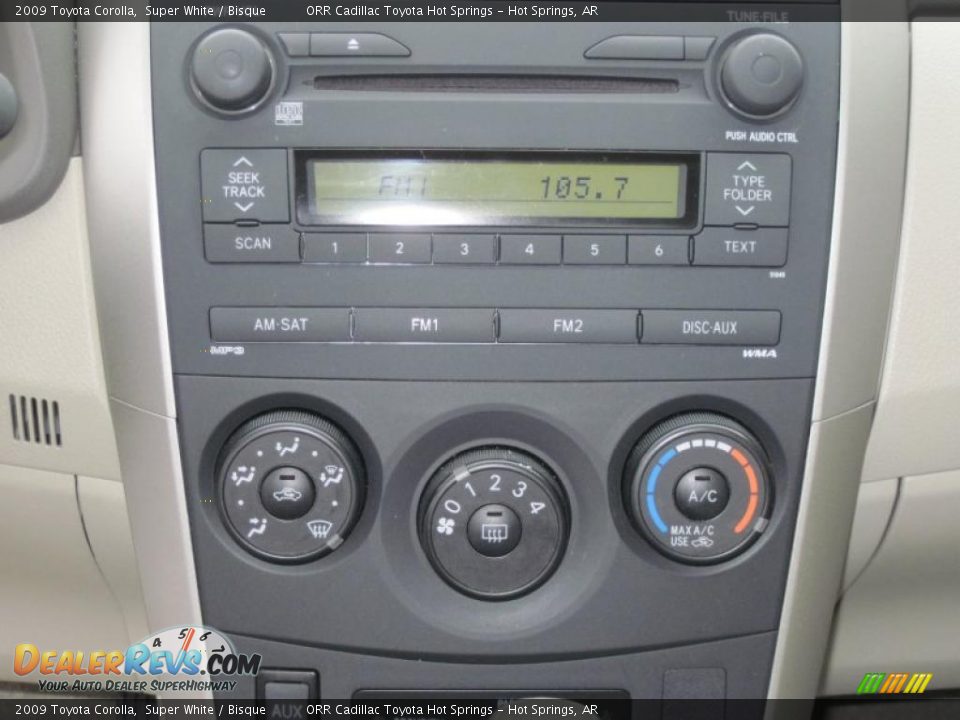 2009 Toyota Corolla Super White / Bisque Photo #12