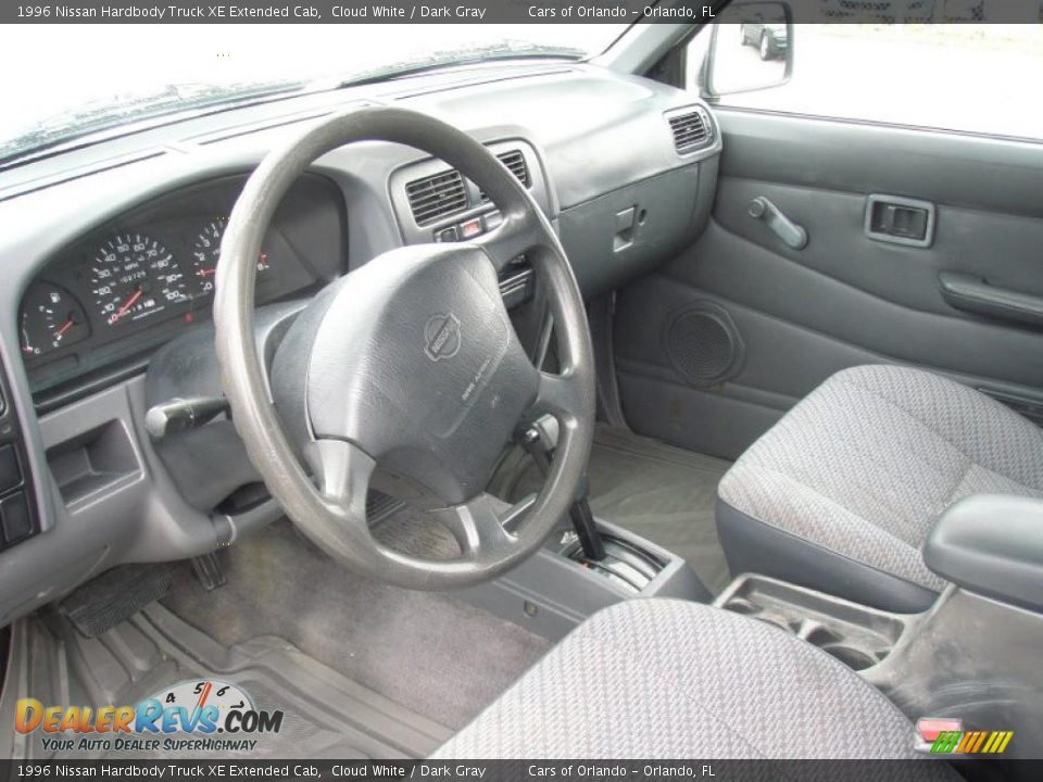 1996 Nissan Hardbody Truck XE Extended Cab Cloud White / Dark Gray Photo #3