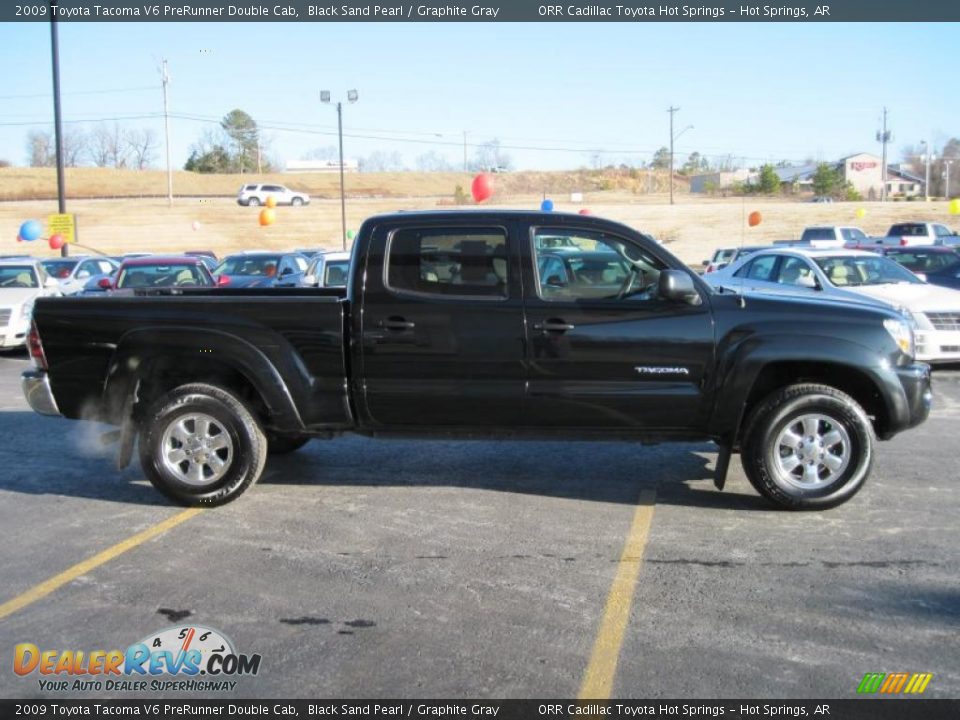 2009 Toyota Tacoma V6 PreRunner Double Cab Black Sand Pearl / Graphite Gray Photo #3