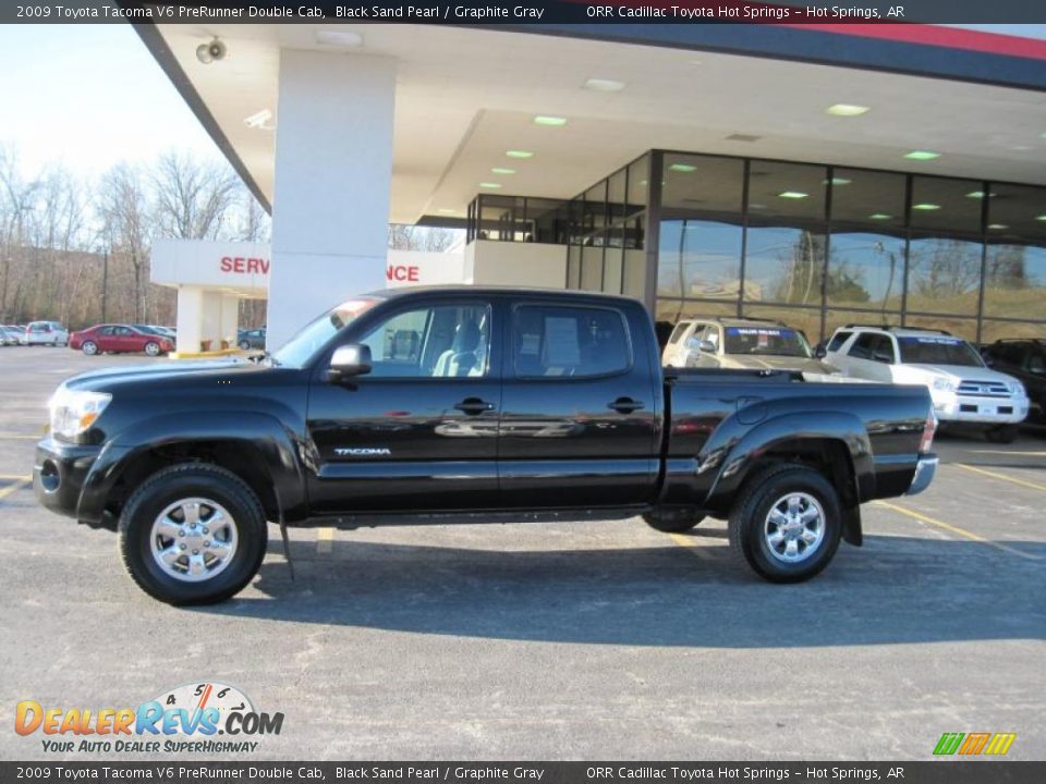 2009 Toyota Tacoma V6 PreRunner Double Cab Black Sand Pearl / Graphite Gray Photo #4