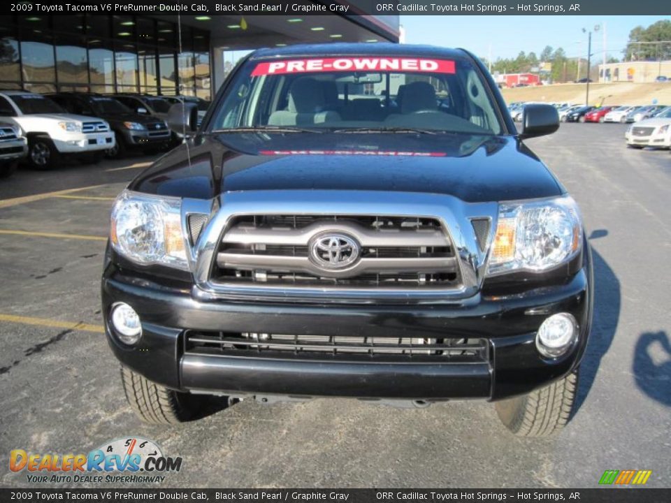 2009 Toyota Tacoma V6 PreRunner Double Cab Black Sand Pearl / Graphite Gray Photo #5