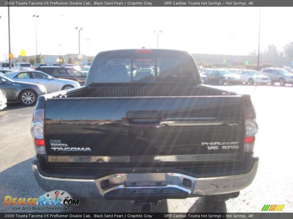 2009 Toyota Tacoma V6 PreRunner Double Cab Black Sand Pearl / Graphite Gray Photo #6