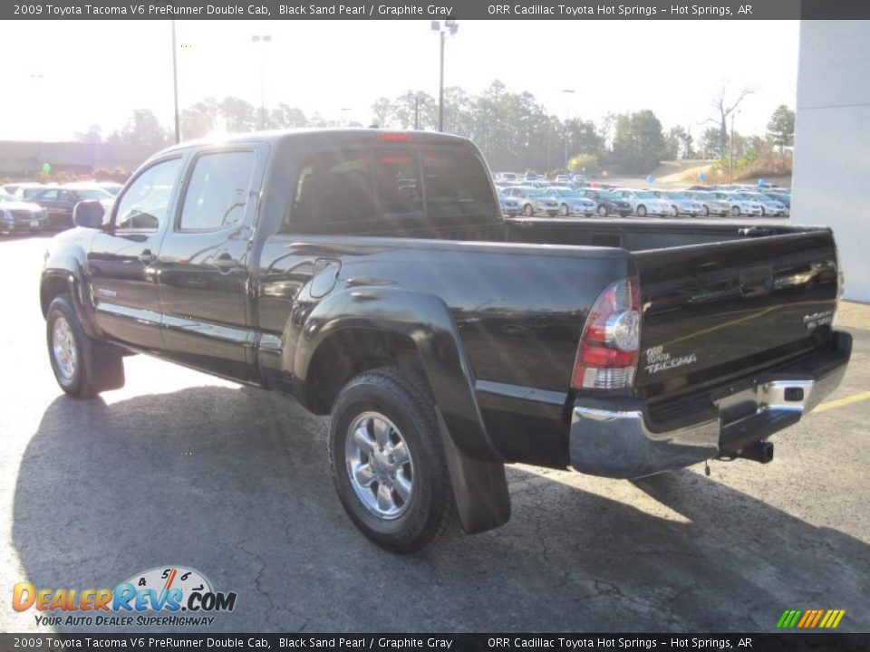 2009 Toyota Tacoma V6 PreRunner Double Cab Black Sand Pearl / Graphite Gray Photo #7