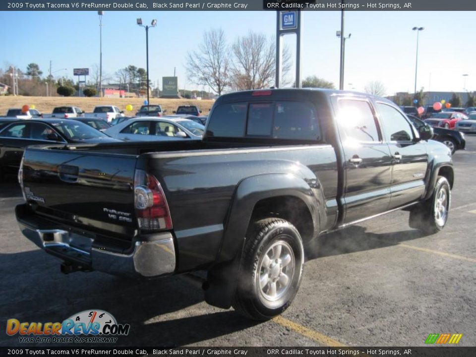 2009 Toyota Tacoma V6 PreRunner Double Cab Black Sand Pearl / Graphite Gray Photo #8