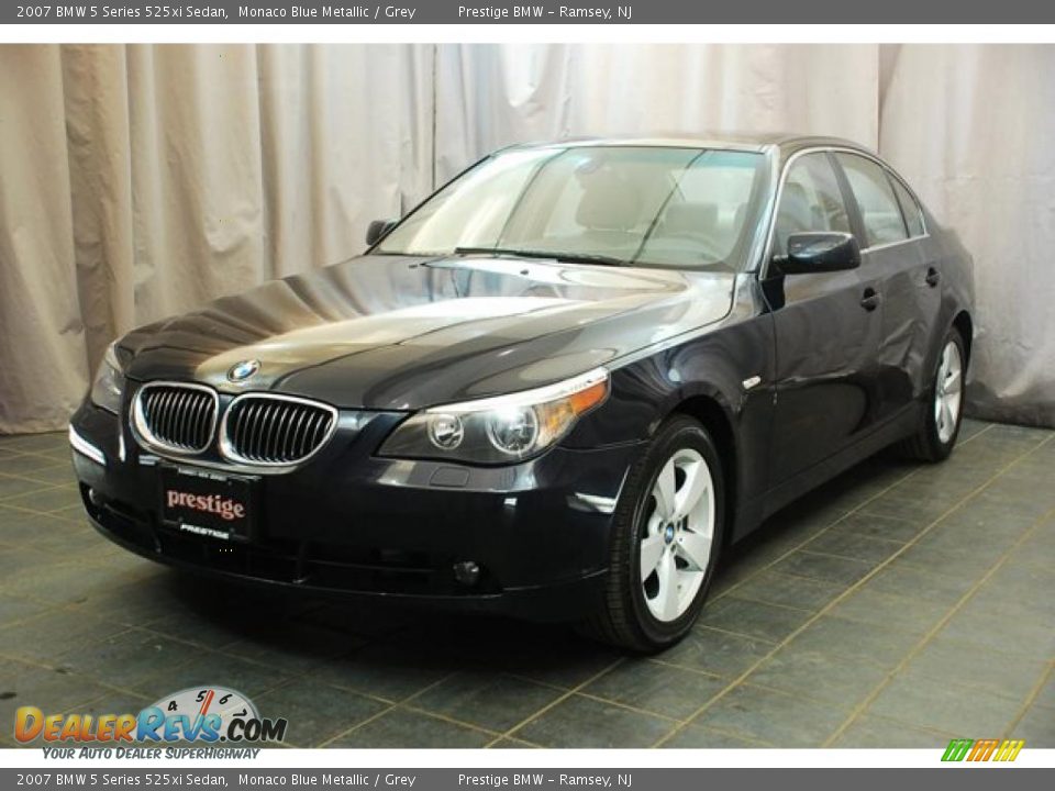 2007 BMW 5 Series 525xi Sedan Monaco Blue Metallic / Grey Photo #1