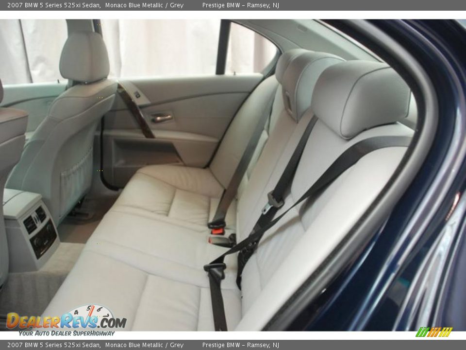 2007 BMW 5 Series 525xi Sedan Monaco Blue Metallic / Grey Photo #6