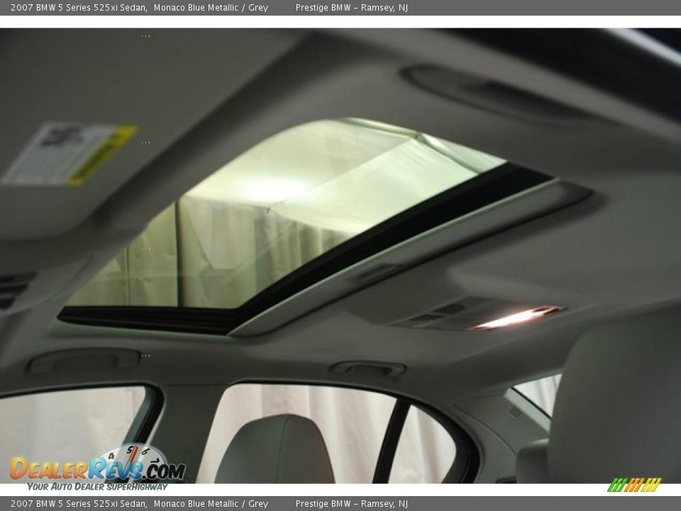 2007 BMW 5 Series 525xi Sedan Monaco Blue Metallic / Grey Photo #8