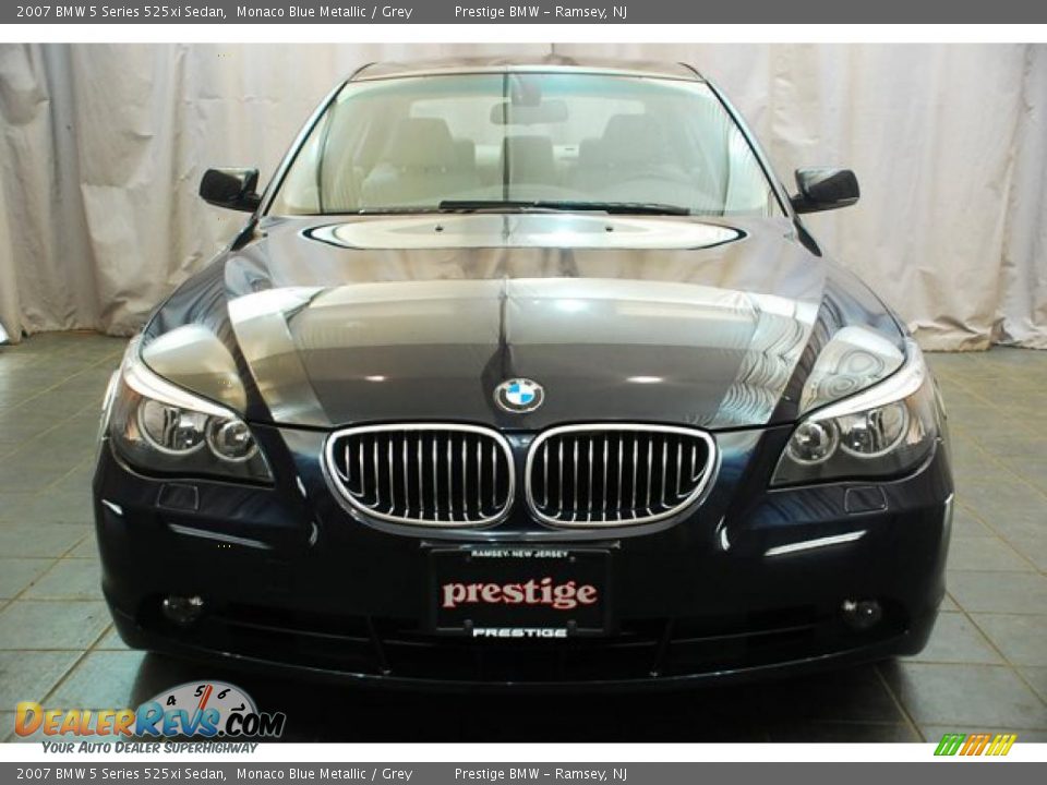 2007 BMW 5 Series 525xi Sedan Monaco Blue Metallic / Grey Photo #9