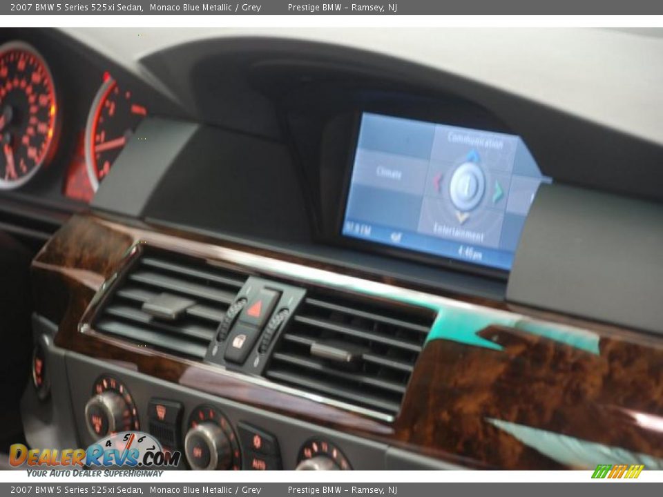 2007 BMW 5 Series 525xi Sedan Monaco Blue Metallic / Grey Photo #14
