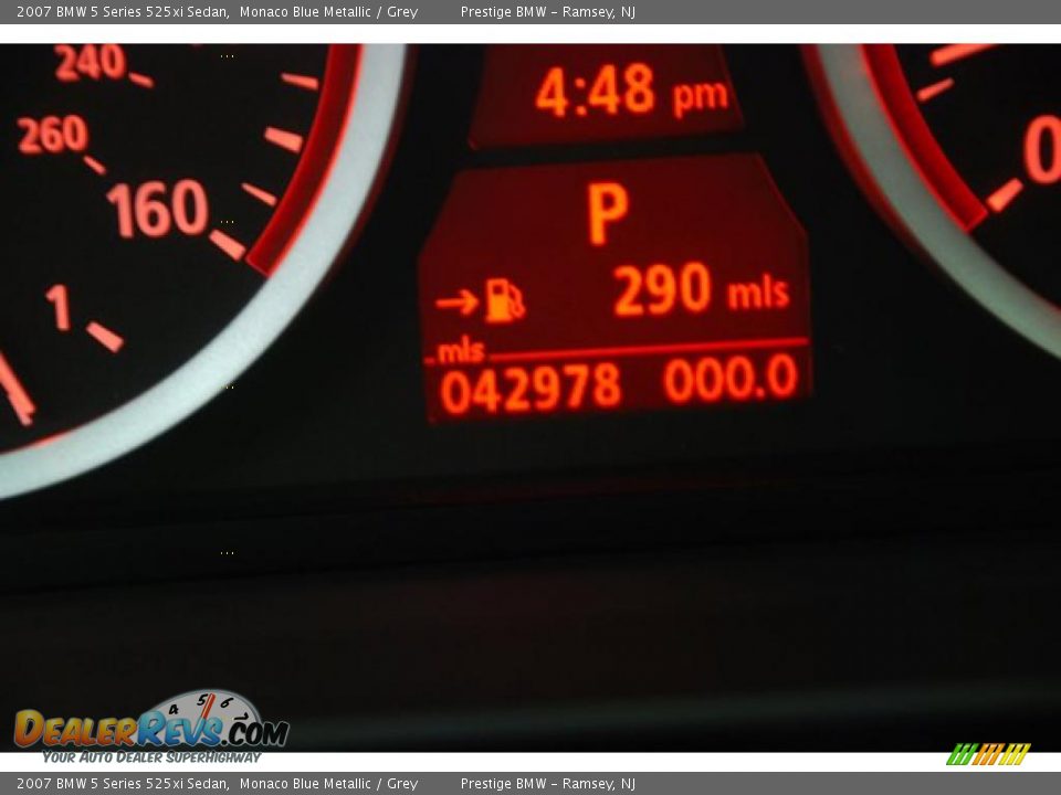 2007 BMW 5 Series 525xi Sedan Monaco Blue Metallic / Grey Photo #17