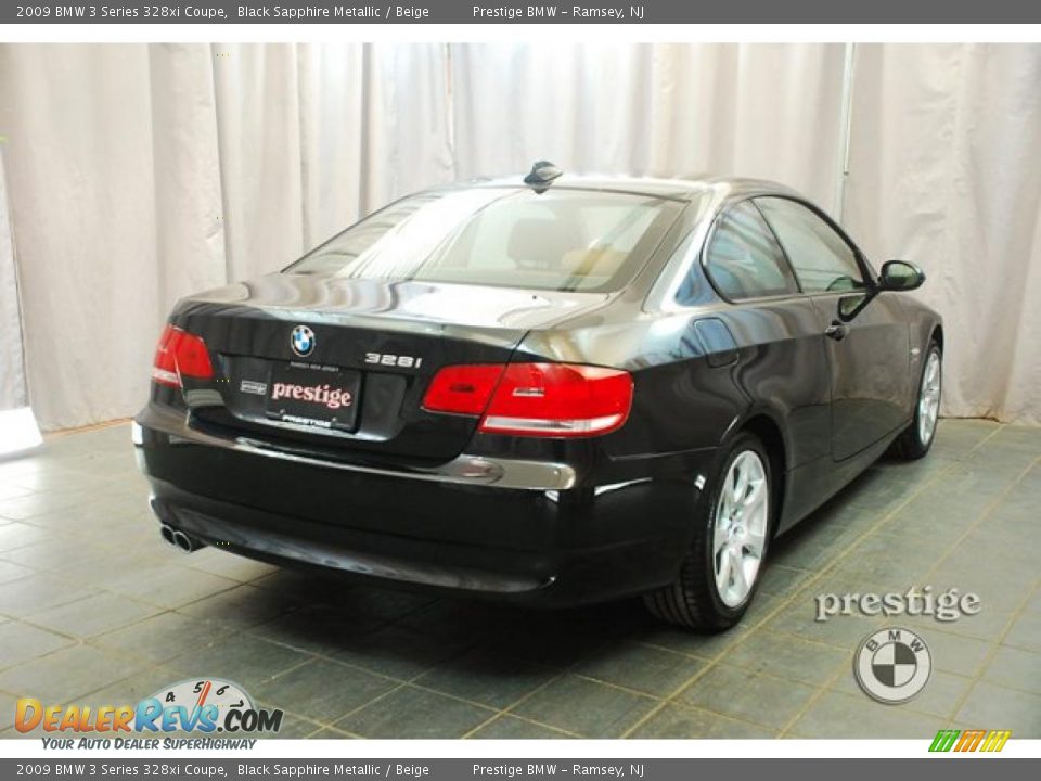 2009 BMW 3 Series 328xi Coupe Black Sapphire Metallic / Beige Photo #2