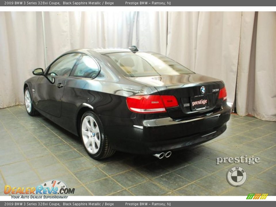 2009 BMW 3 Series 328xi Coupe Black Sapphire Metallic / Beige Photo #4