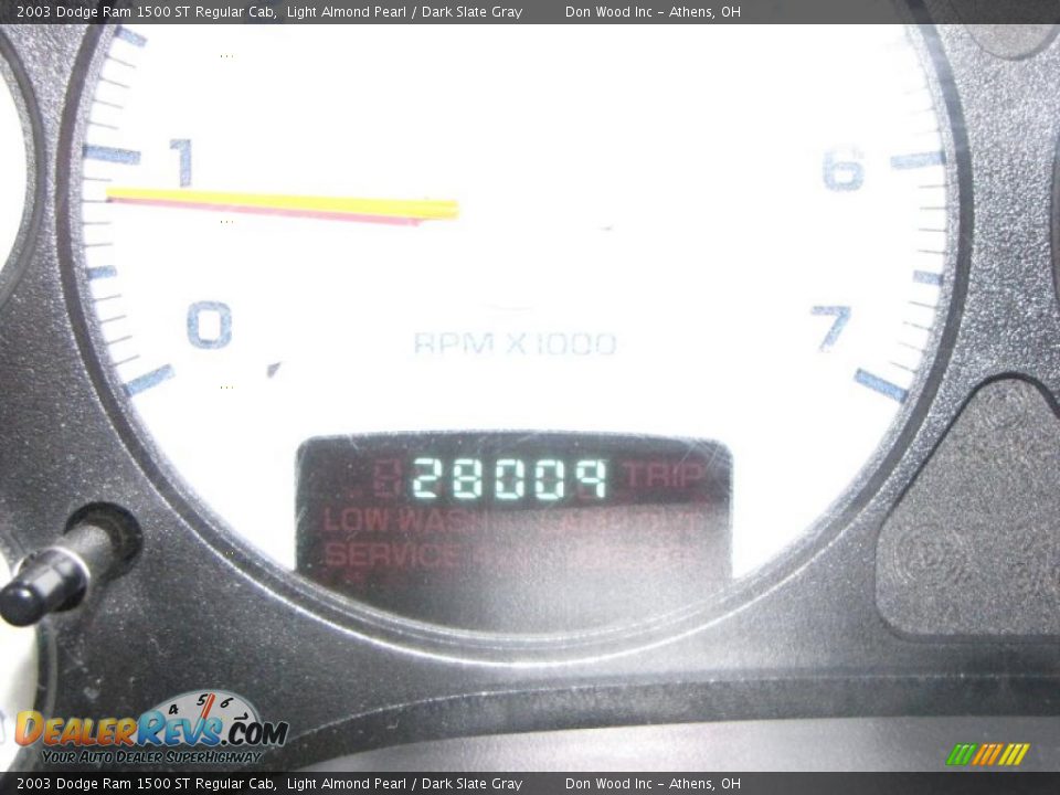 2003 Dodge Ram 1500 ST Regular Cab Light Almond Pearl / Dark Slate Gray Photo #16