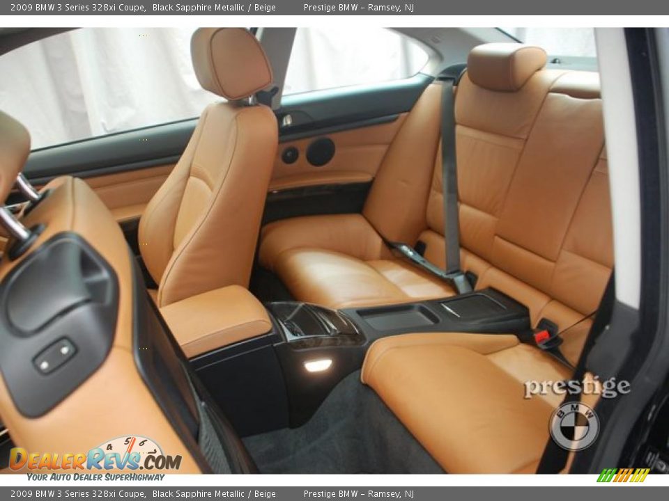 2009 BMW 3 Series 328xi Coupe Black Sapphire Metallic / Beige Photo #10