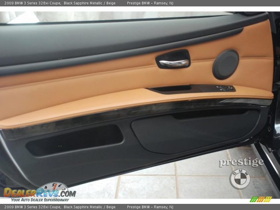 2009 BMW 3 Series 328xi Coupe Black Sapphire Metallic / Beige Photo #11