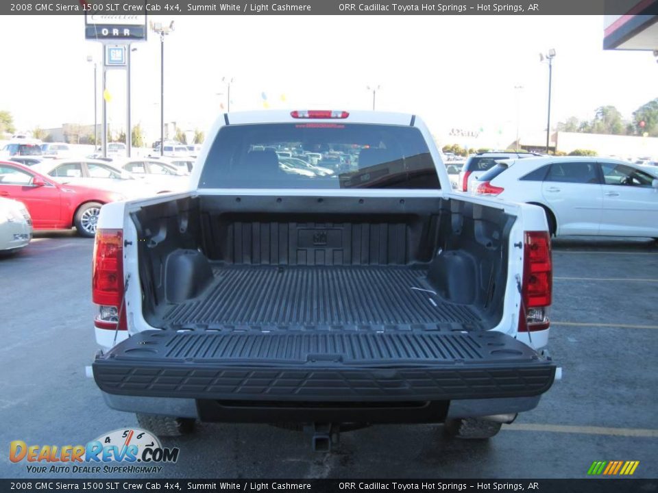2008 GMC Sierra 1500 SLT Crew Cab 4x4 Summit White / Light Cashmere Photo #5