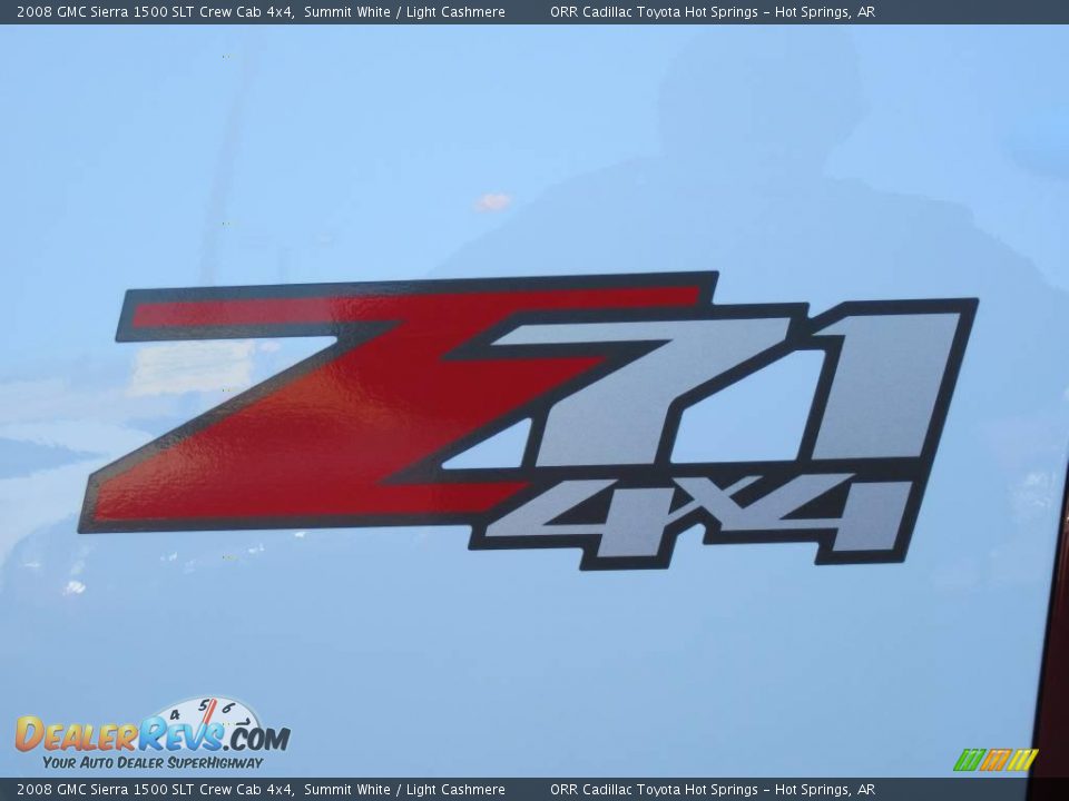 2008 GMC Sierra 1500 SLT Crew Cab 4x4 Summit White / Light Cashmere Photo #6