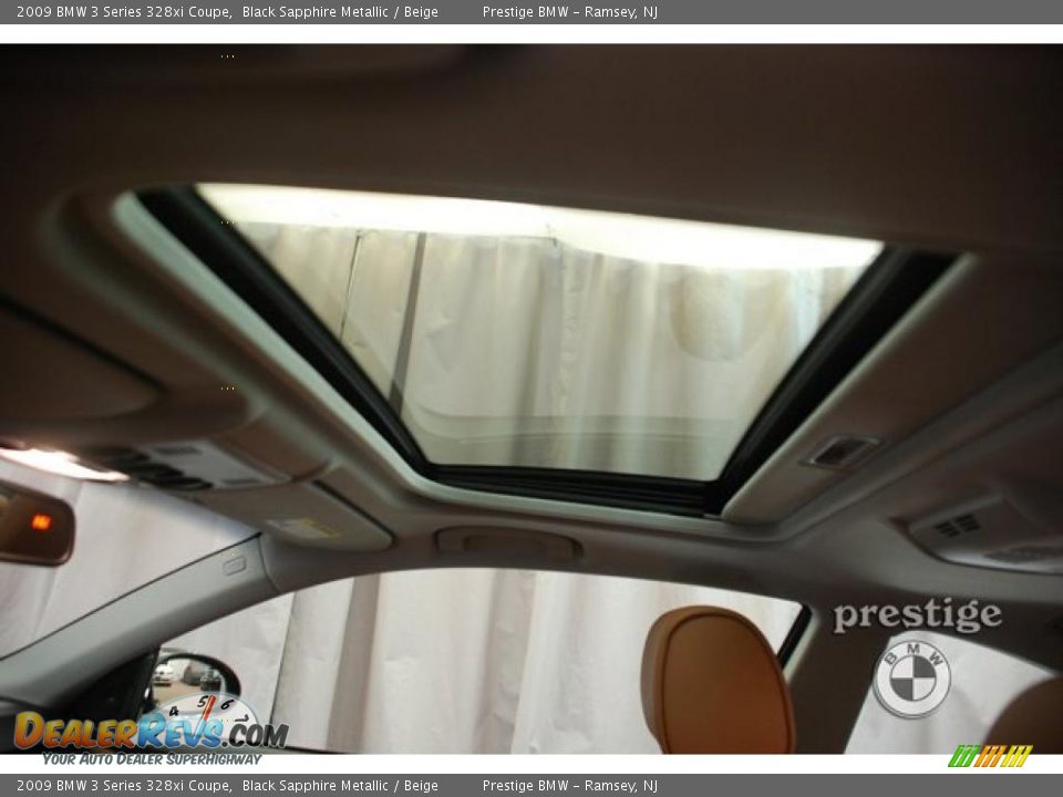 2009 BMW 3 Series 328xi Coupe Black Sapphire Metallic / Beige Photo #15
