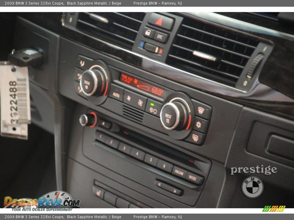 2009 BMW 3 Series 328xi Coupe Black Sapphire Metallic / Beige Photo #17