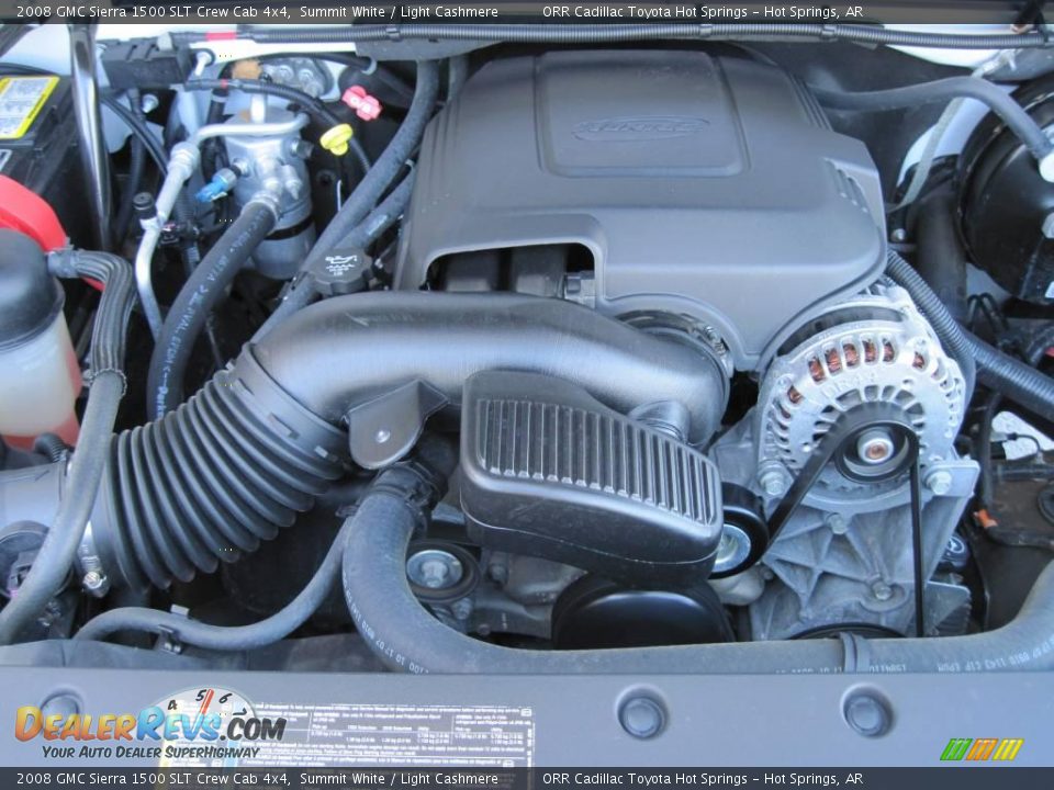 2008 GMC Sierra 1500 SLT Crew Cab 4x4 Summit White / Light Cashmere Photo #11