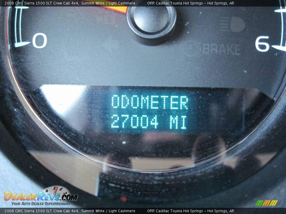 2008 GMC Sierra 1500 SLT Crew Cab 4x4 Summit White / Light Cashmere Photo #12