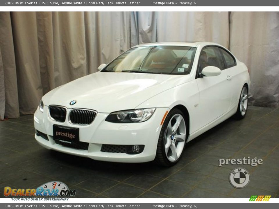 Bmw 335i alpine white coral red #1