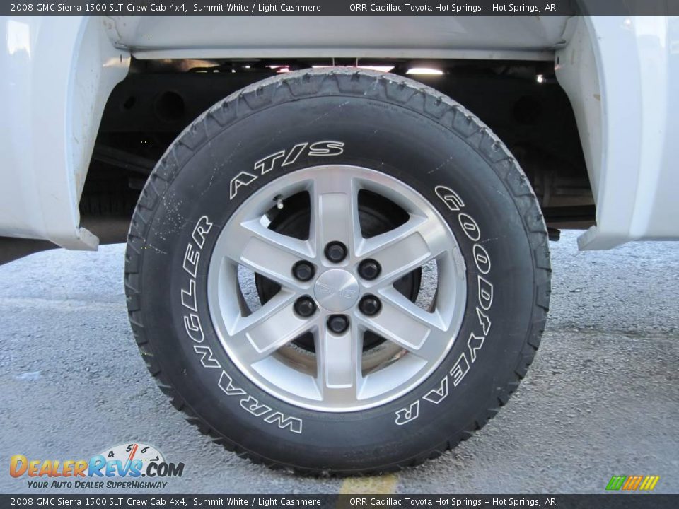 2008 GMC Sierra 1500 SLT Crew Cab 4x4 Summit White / Light Cashmere Photo #13