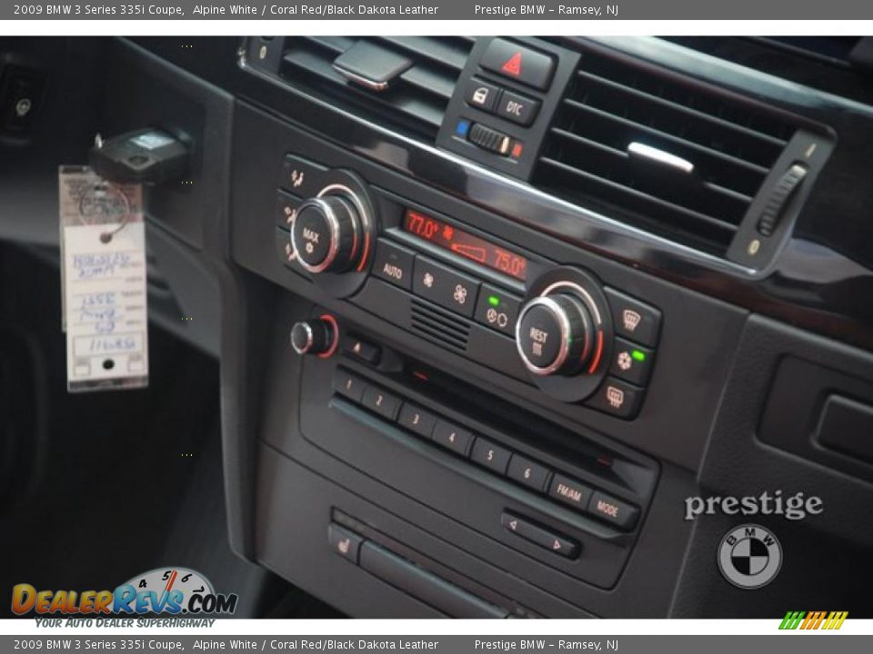 2009 BMW 3 Series 335i Coupe Alpine White / Coral Red/Black Dakota Leather Photo #17