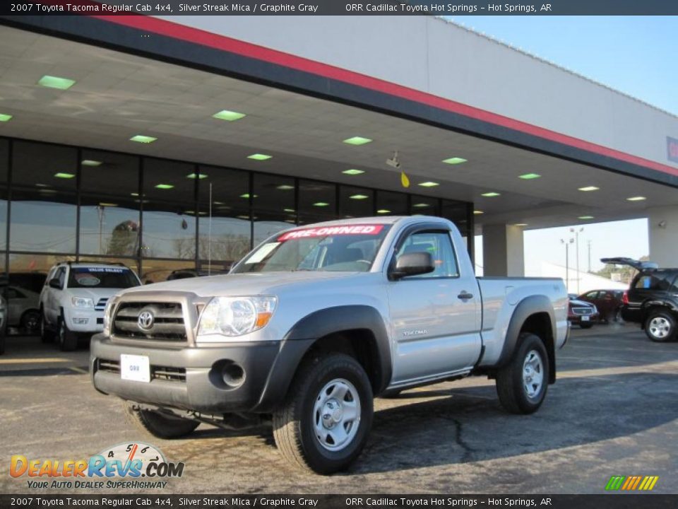 2007 Toyota Tacoma Regular Cab 4x4 Silver Streak Mica / Graphite Gray Photo #1