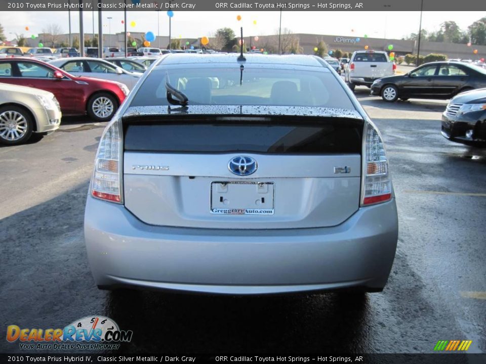 2010 Toyota Prius Hybrid IV Classic Silver Metallic / Dark Gray Photo #4