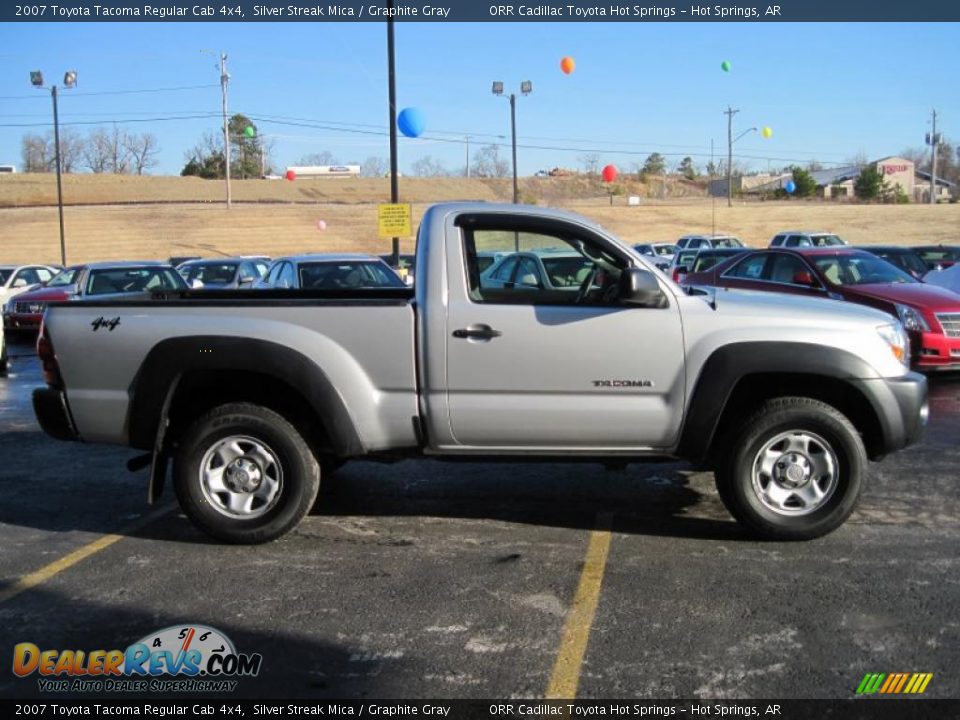2007 Toyota Tacoma Regular Cab 4x4 Silver Streak Mica / Graphite Gray Photo #3