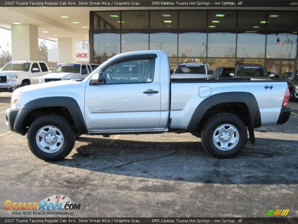 2007 Toyota Tacoma Regular Cab 4x4 Silver Streak Mica / Graphite Gray Photo #4