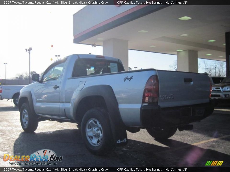2007 Toyota Tacoma Regular Cab 4x4 Silver Streak Mica / Graphite Gray Photo #5