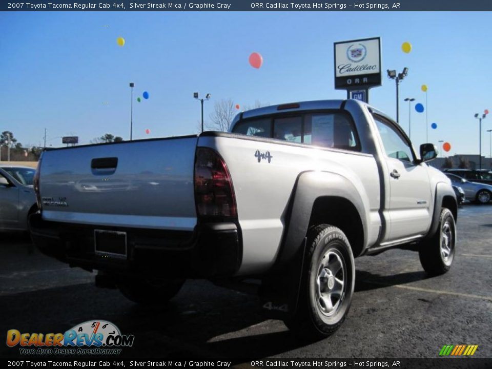 2007 Toyota Tacoma Regular Cab 4x4 Silver Streak Mica / Graphite Gray Photo #6